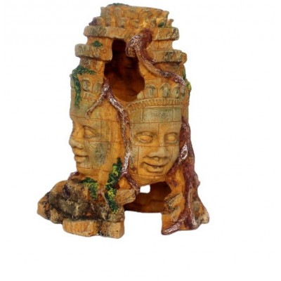 Jaskinia dla żółwia, agamy, Duża wyspa ciepła POSĄG INKA