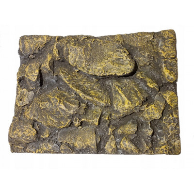 Tło Strukturalne do Terrarium 3D ZŁOTE SKAŁY