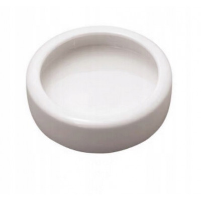 Miska ceramiczna okrągła z rantem na owady karmowe